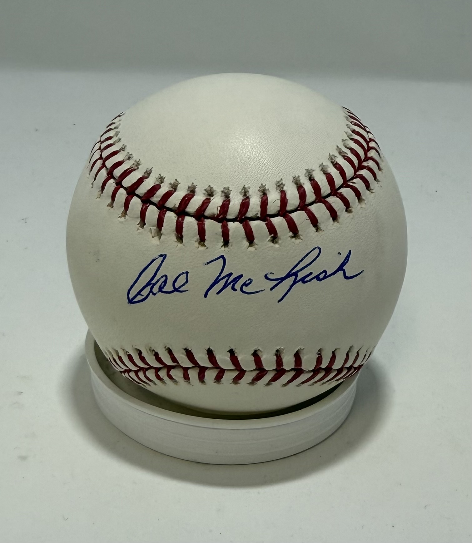 CAL McLISH (d) SIGNED OFFICIAL MLB BASEBALL #2