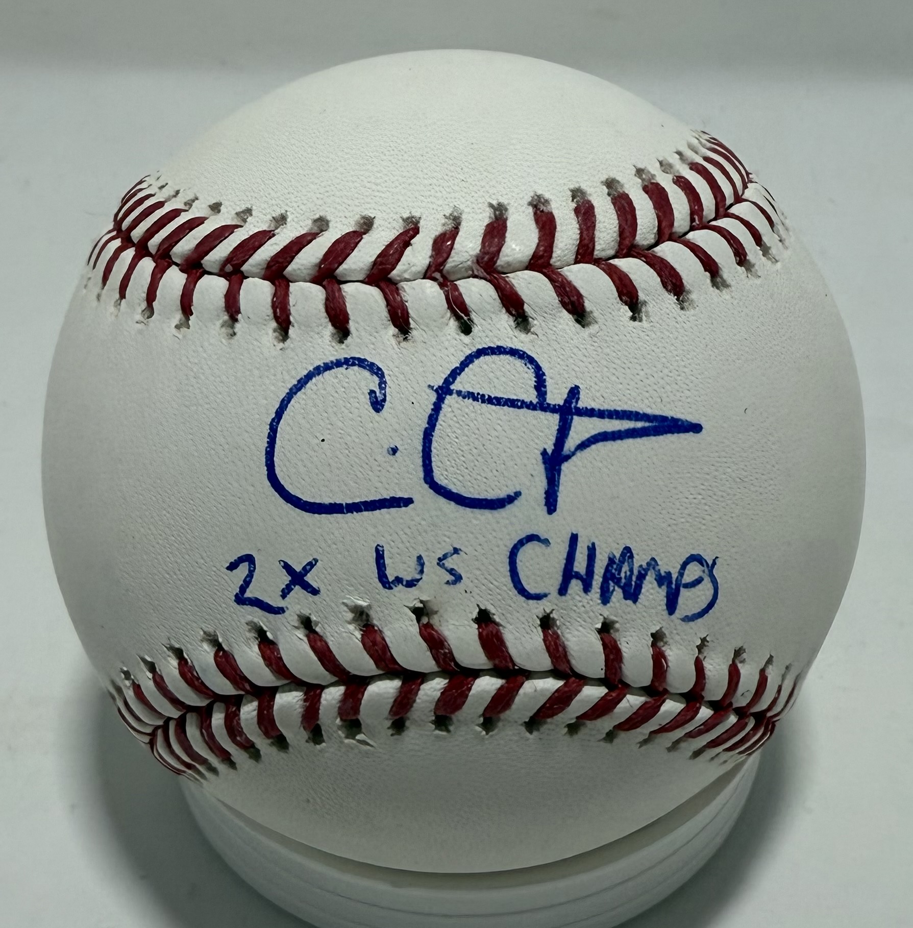 CHRIS CARPENTER - ST. LOUIS CARDINALS - SIGNED OFFICIAL MLB BASEBALL W/ "2X WS CHAMPS" - JSA