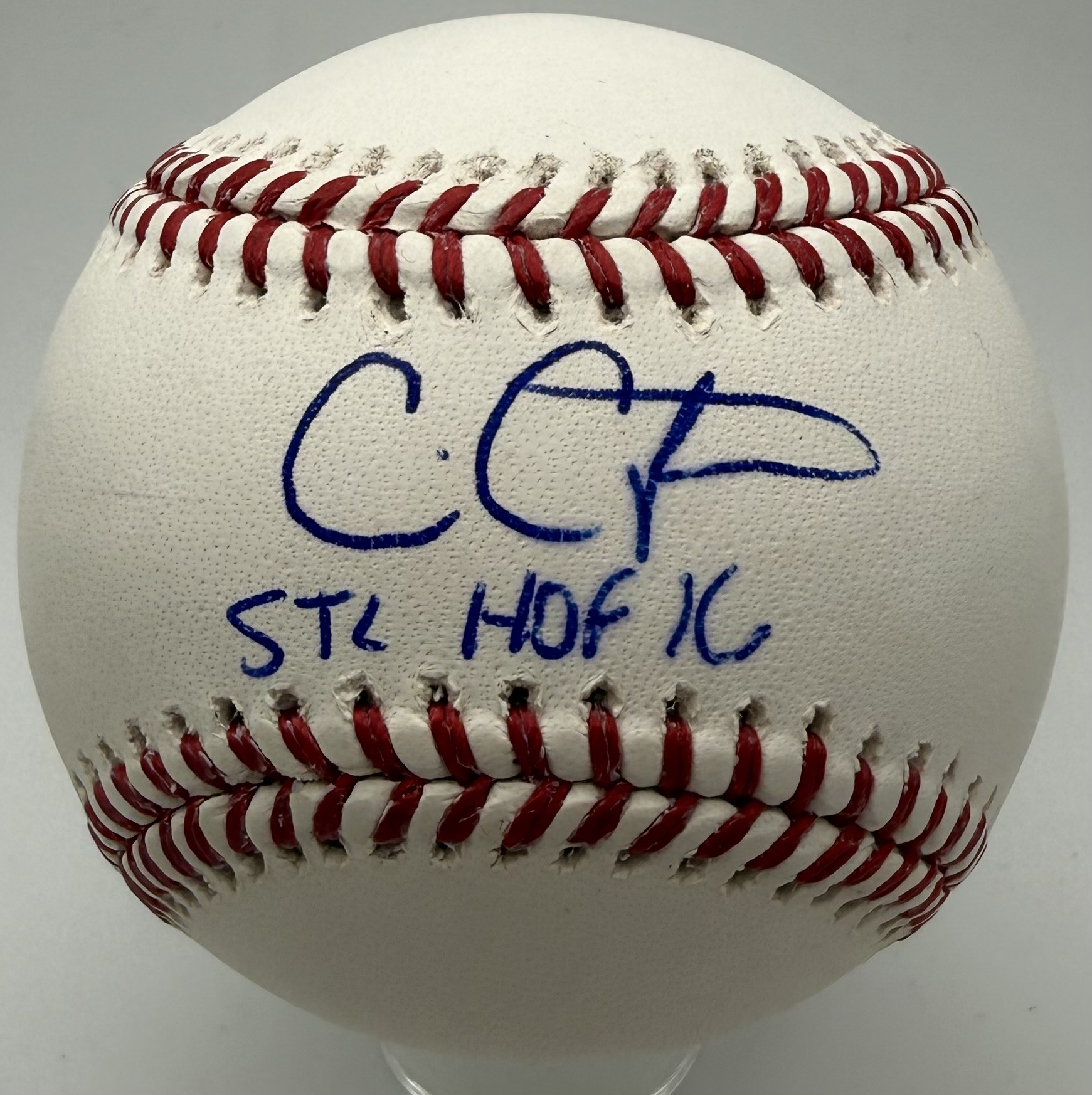 CHRIS CARPENTER SIGNED OFFICIAL MLB BASEBALL W/ STL HOF 16  - CARDINALS - JSA