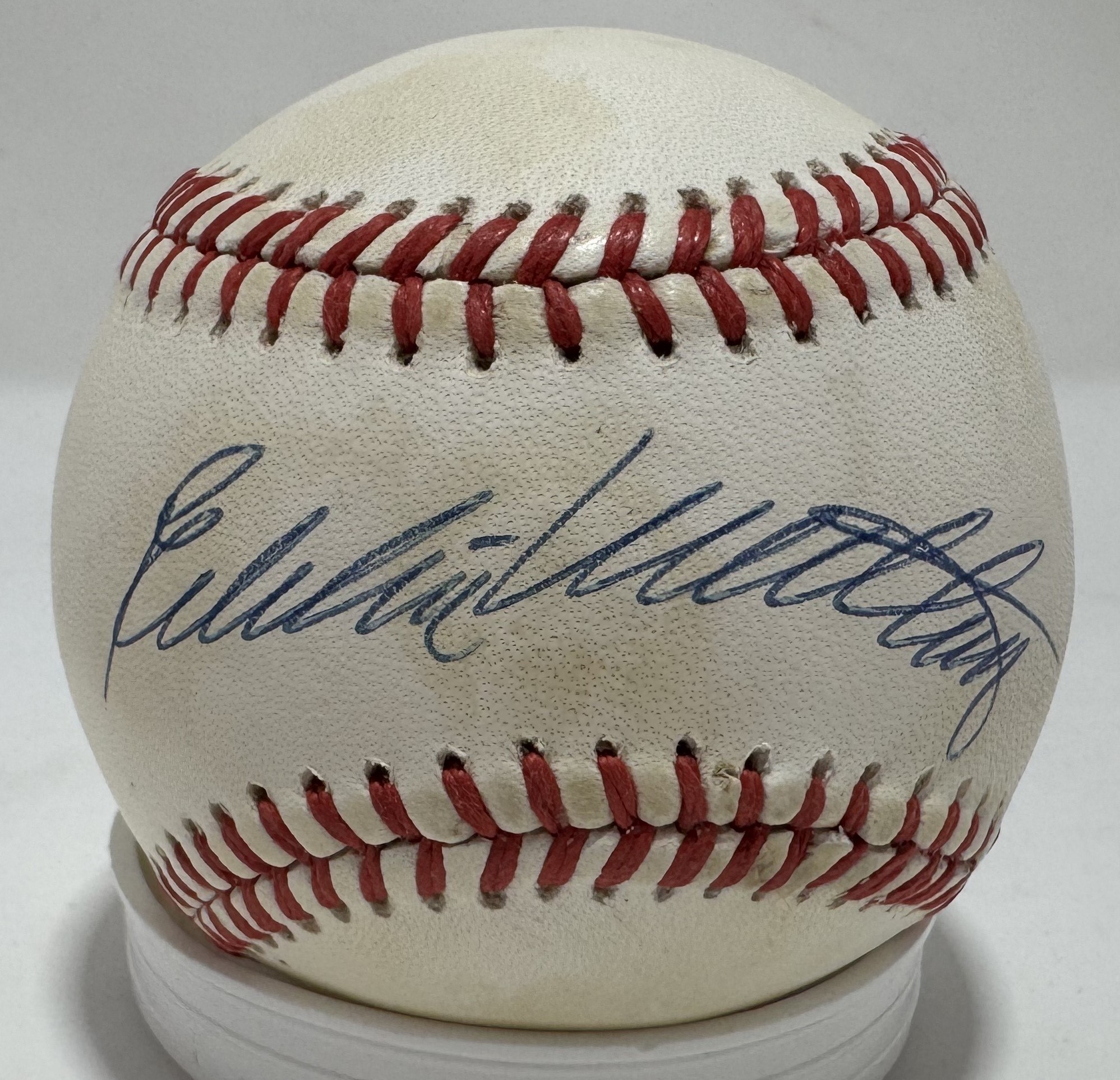 EDDIE MATHEWS SIGNED OFFICIAL MAJOR LEAGUE BASEBALL - MILWAUKEE BRAVES - JSA