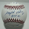 GAYLORD PERRY SIGNED OFFICIAL MLB BASEBALL W/ 2 SCRIPTS - JSA