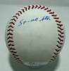 GAYLORD PERRY SIGNED OFFICIAL MLB BASEBALL W/ 2 SCRIPTS - JSA