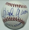 HENRY HANK AARON SIGNED MLB BASEBALL W/ "1957 NL MVP" - JSA