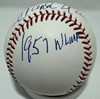 HENRY HANK AARON SIGNED MLB BASEBALL W/ "1957 NL MVP" - JSA