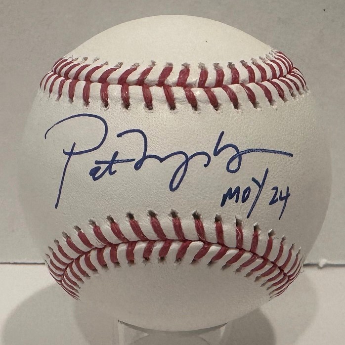 PAT MURPHY SIGNED OFFICIAL MLB BASEBALL W/ "MOY '24" - BREWERS - BAS