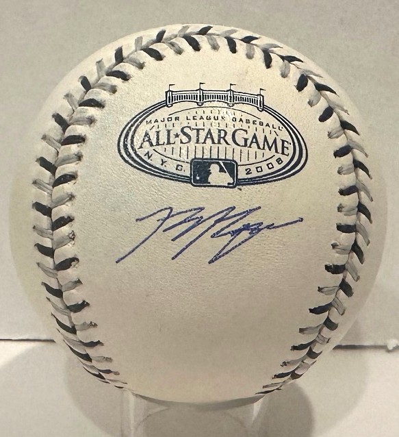 RYAN BRAUN SIGNED MLB 2008 ALL STAR GAME LOGO BASEBALL - BREWERS - BAS