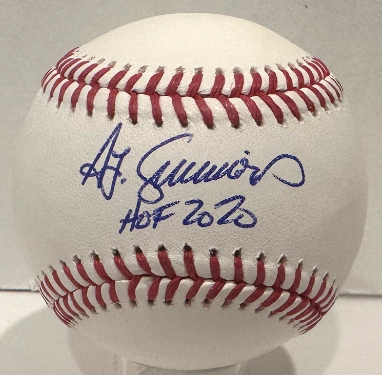 TED SIMMONS SIGNED OFFICIAL MLB BASEBALL W/ HOF 2020 - BREWERS - BAS