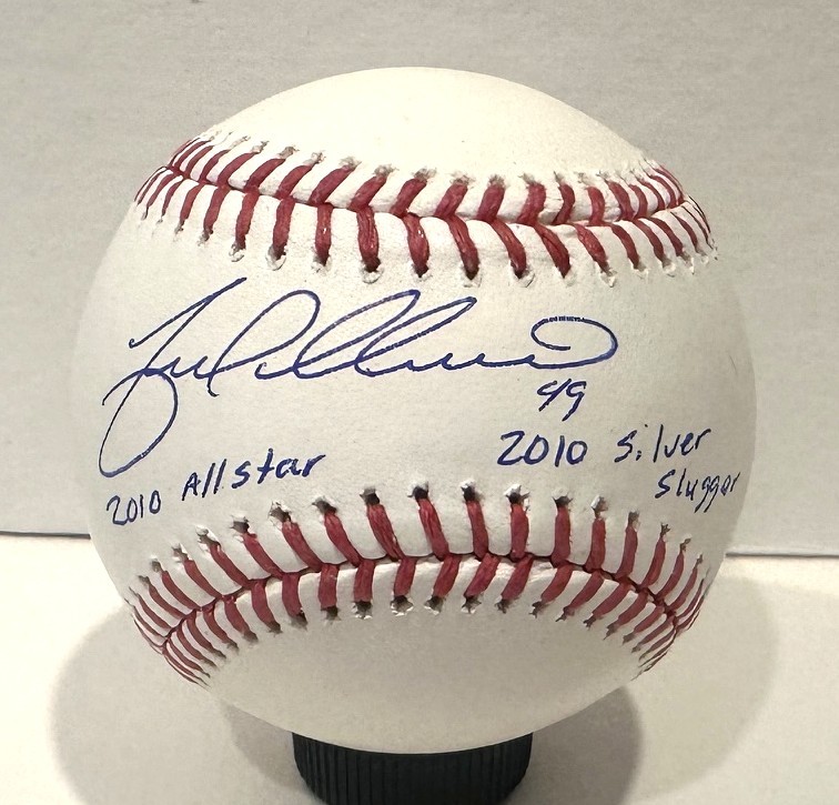 YOVANI GALLARDO SIGNED OFFICIAL MLB BASEBALL W/ SCRIPTS - JSA