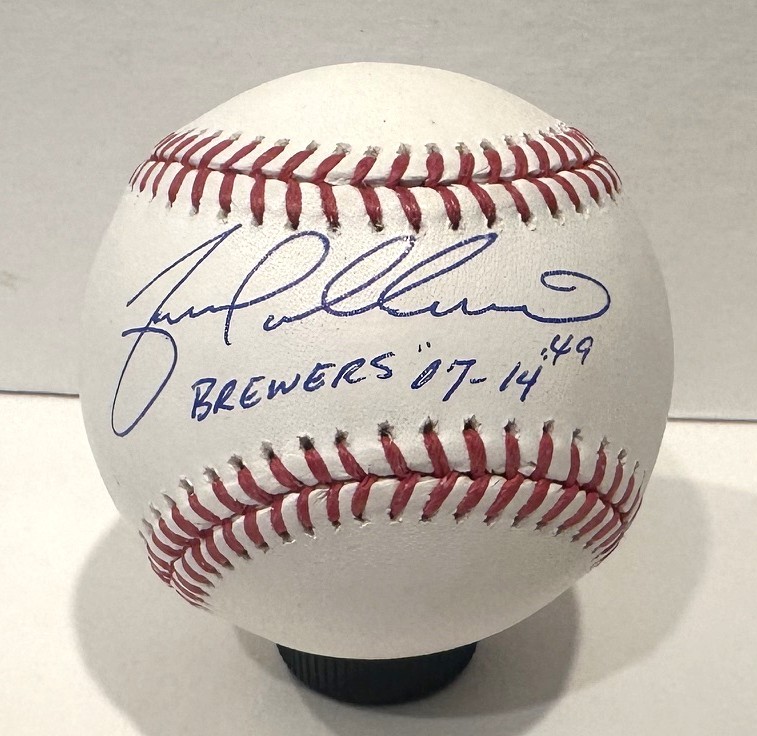 YOVANI GALLARDO SIGNED OFFICIAL MLB BASEBALL W/ YEARS - JSA