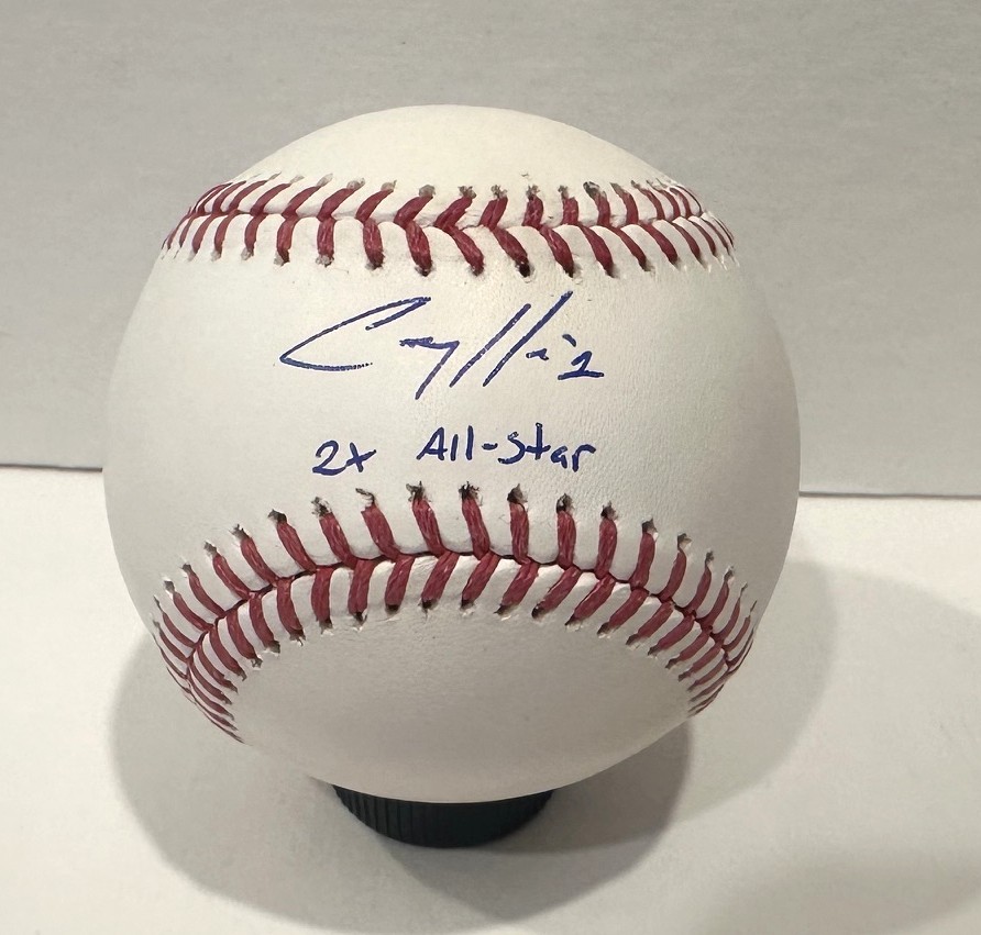 COREY HART SIGNED OFFICIAL MLB BASEBALL W/ 2 X ALL STAR - BREWERS - JSA