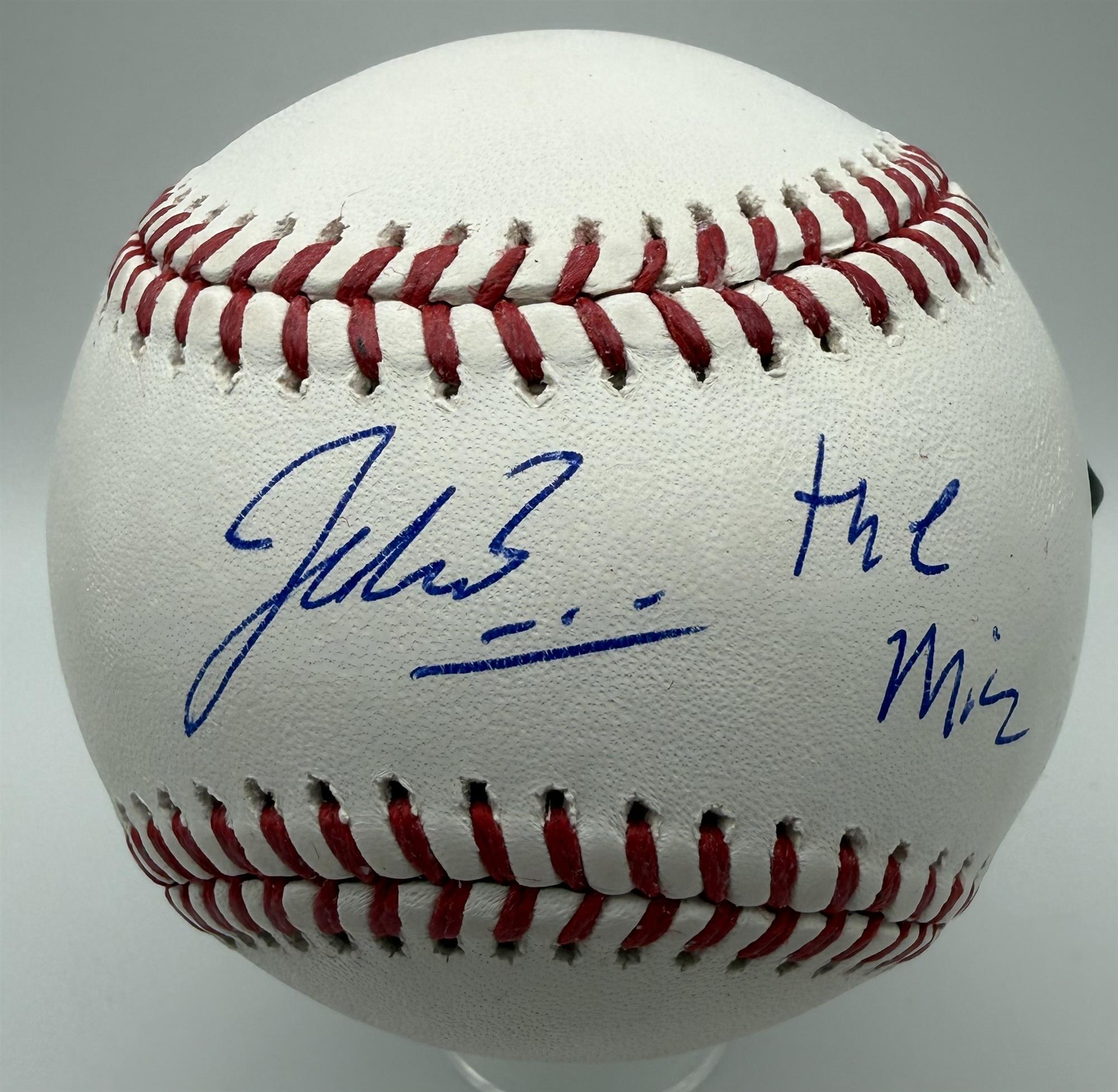 JACOB MISIOROWSKI SIGNED OFFICIAL MLB BASEBALL W/ "THE MIZ" - LGC