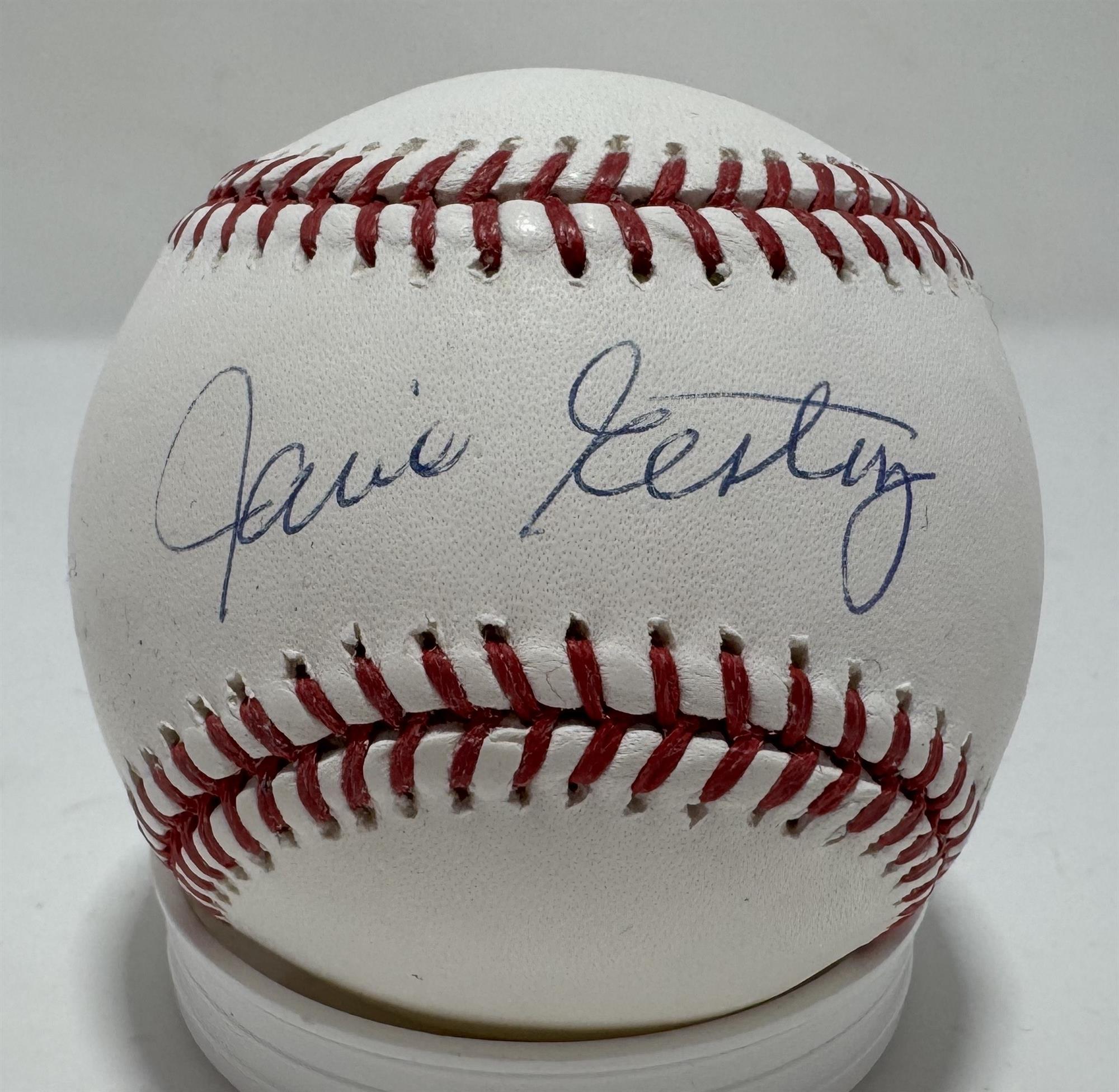 JAMIE EASTERLY SIGNED MLB BASEBALL - MILWAUKEE BREWERS MLB