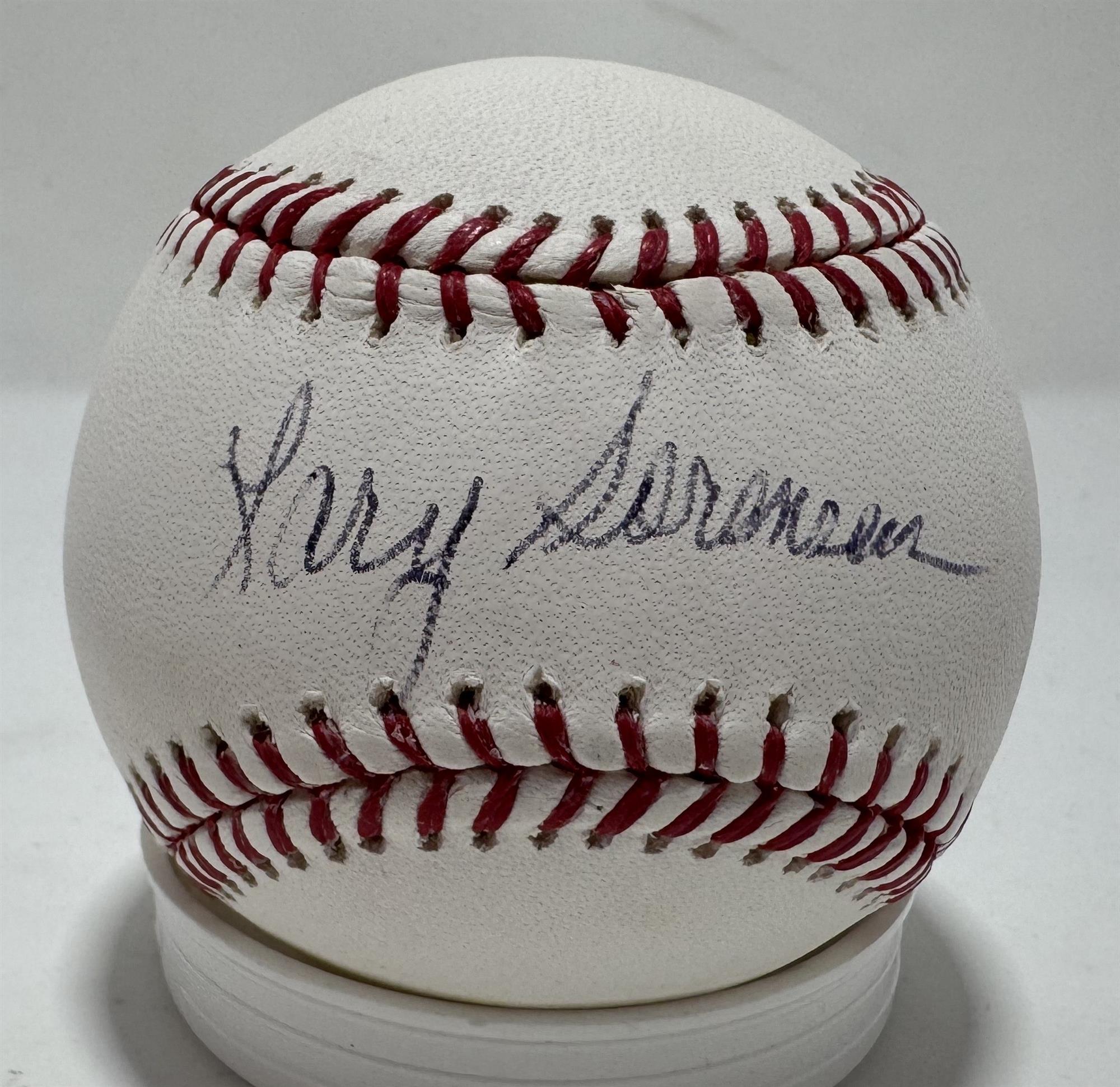 LARY SORENSON SIGNED OFFICIAL MAJOR LEAGUE BASEBALL - MILWAUKEE BREWERS
