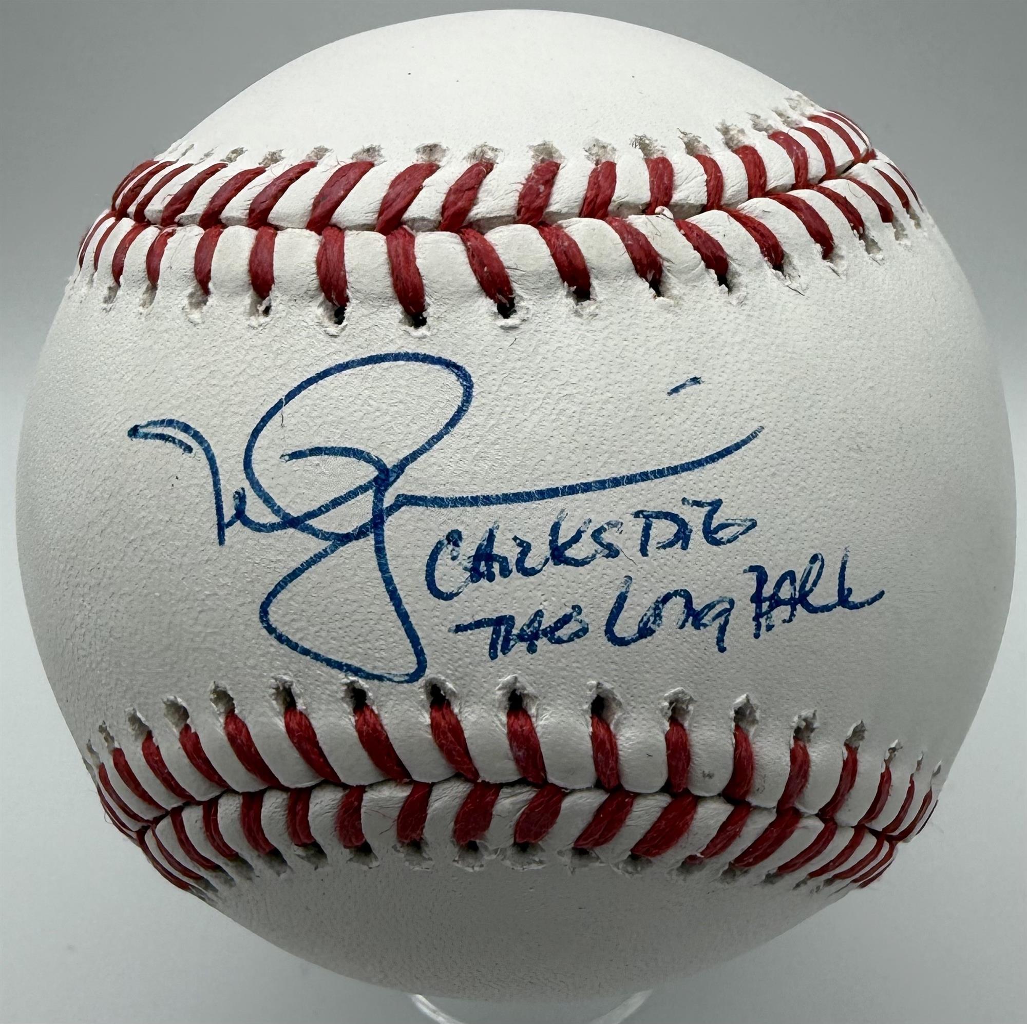 MARK MCGWIRE SIGNED OFFICIAL MLB BASEBALL W/ "CHICKS DIG THE LONG BALL" - JSA