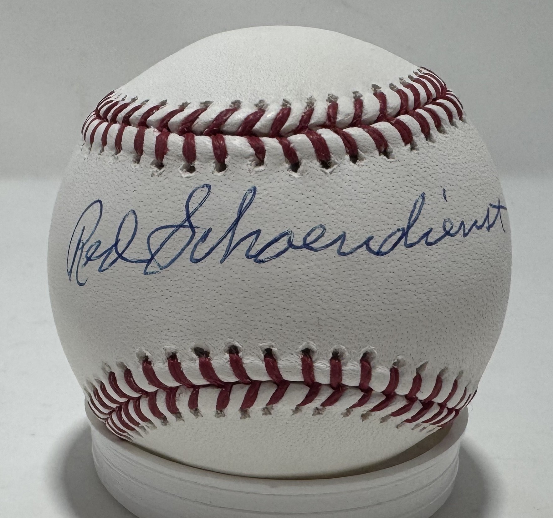 RED SCHOENDIENST SIGNED OFFICIAL MAJOR LEAGUE BASEBALL - ST. LOUIS CARDINALS