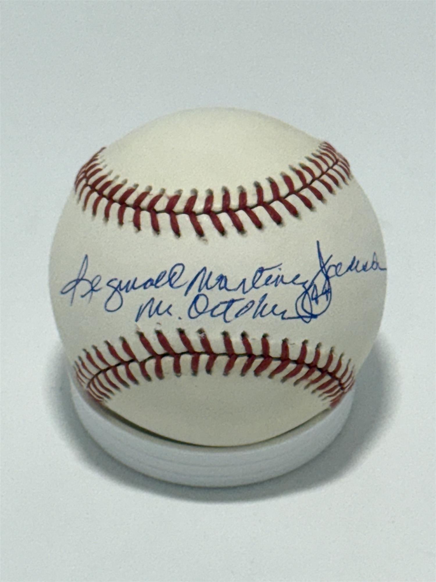 ERIC DAVIS SIGNED MLB BASEBALL W/ "1997 Clemente Award" - BAS