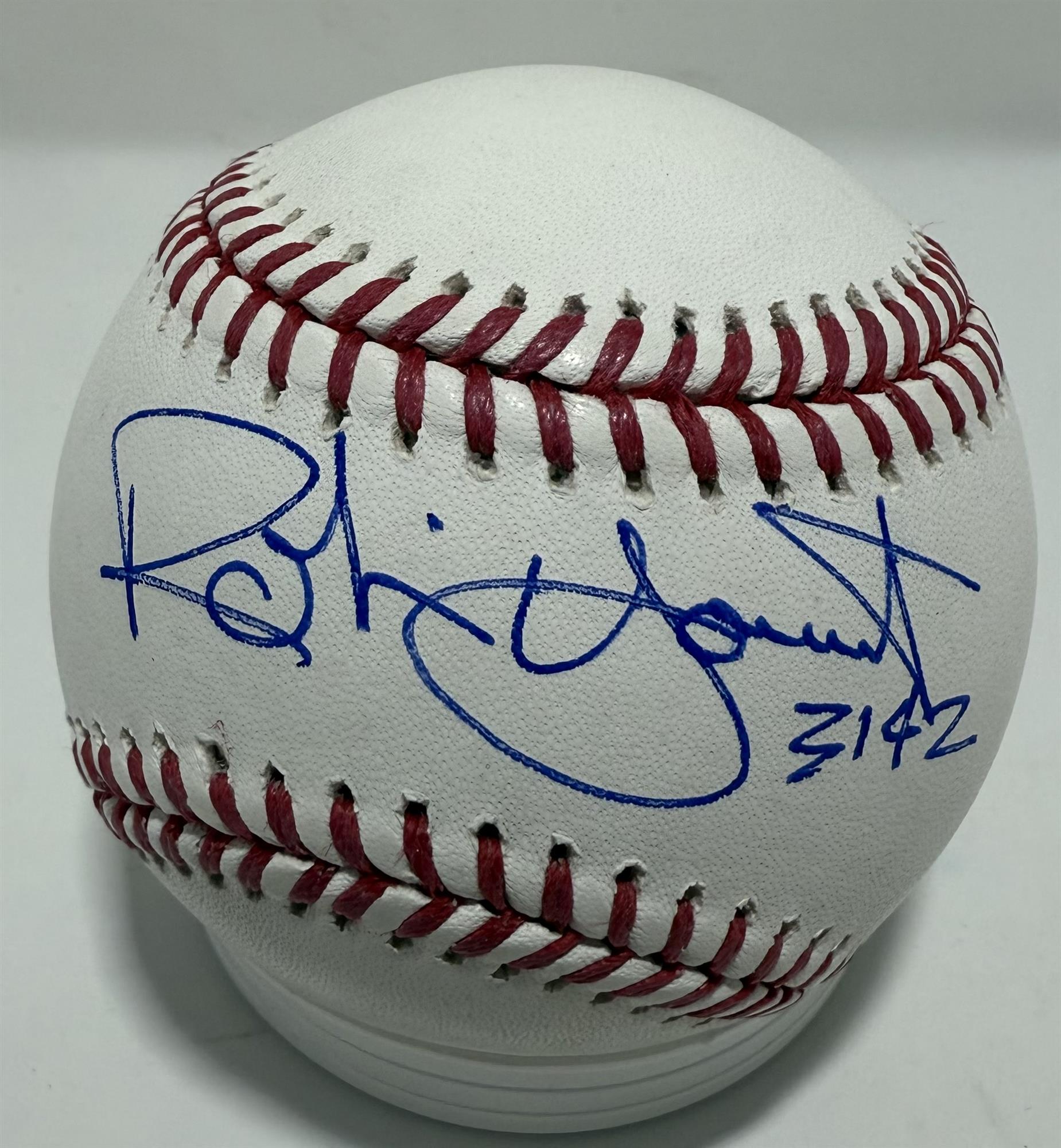 ROBIN YOUNT SIGNED OFFICIAL MLB BASEBALL W/ 3142 HITS - BREWERS - JSA