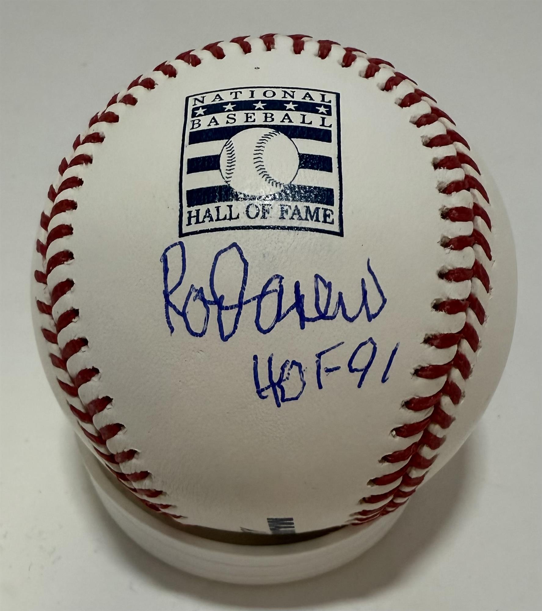 ROD CAREW SIGNED OFFICIAL MLB HOF BASEBALL W/ "HOF 91" - TWINS - JSA
