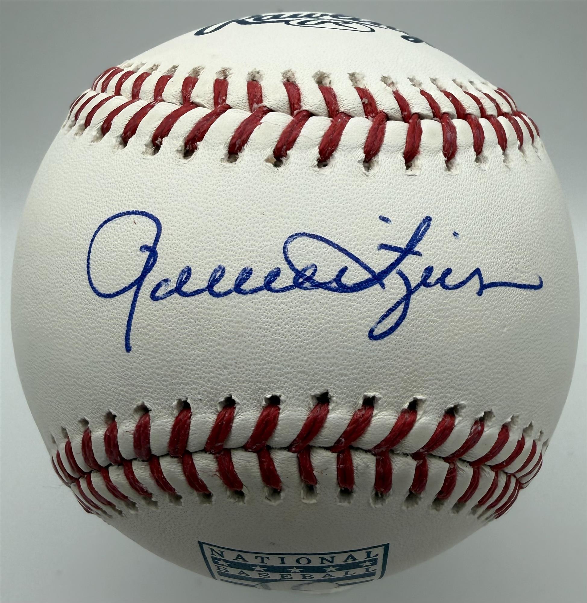 ROLLIE FINGERS SIGNED OFFICIAL MLB HOF LOGO BASEBALL - JSA