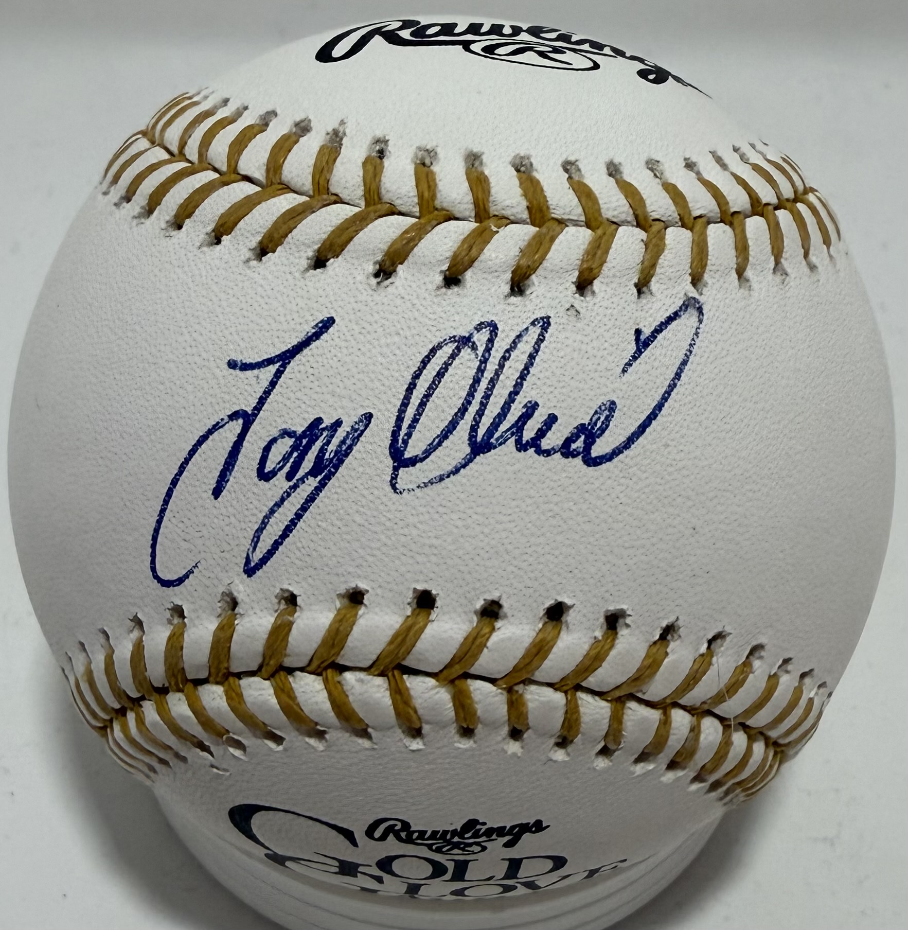 TONY OLIVA SIGNED OFFICIAL MLB GOLD GLOVE LOGO BASEBALL - TWINS - JSA