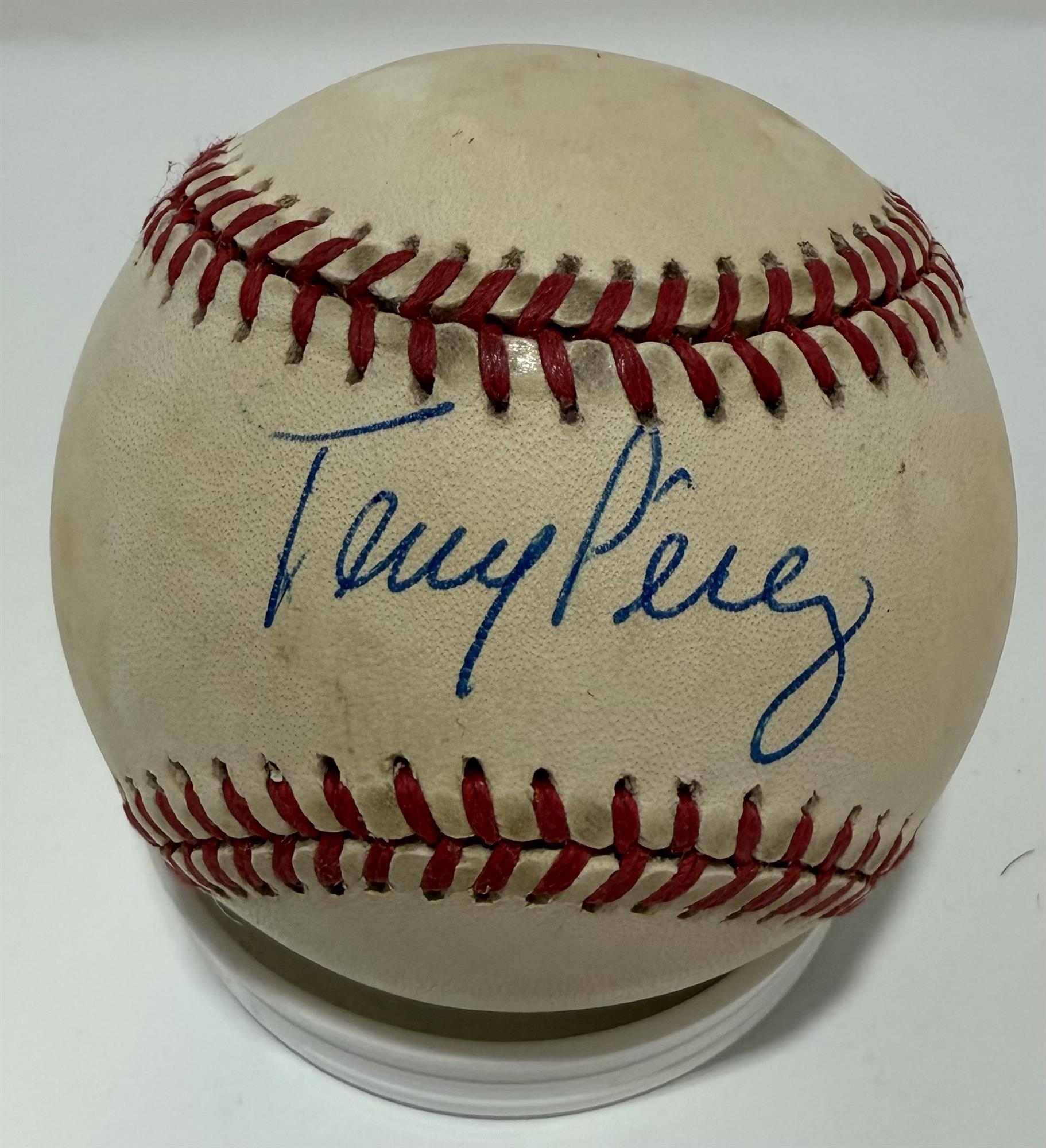 TONY PEREZ - CINCINNATI REDS - SIGNED OFFICIAL MLB BASEBALL - JSA