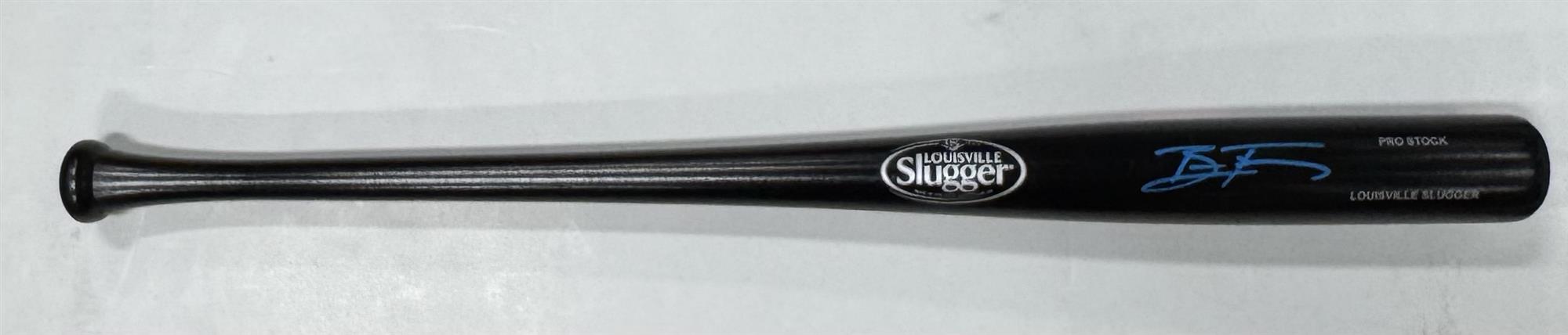 BRICE TURANG SIGNED LOUISVILLE SLUGGER BLACK REPLICA BAT - MILWAUKEE BREWERS - BAS