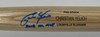CHRISTIAN YELICH SIGNED NAME ENGRAVED LOUISVILLE SLUGGER BLONDE BAT - MILWAUKEE BREWERS - BECKETT