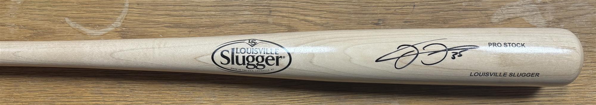 FRANK THOMAS SIGNED LOUISVILLE SLUGGER BLONDE REPLICA BAT - JSA