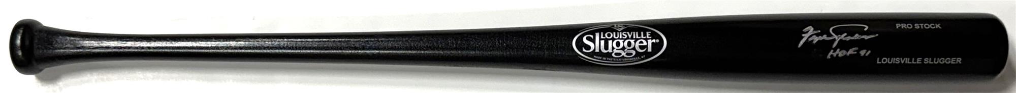 CUBS FERGIE JENKINS SIGNED LOUISVILLE SLUGGER BLACK BAT W/ HOF - BAS