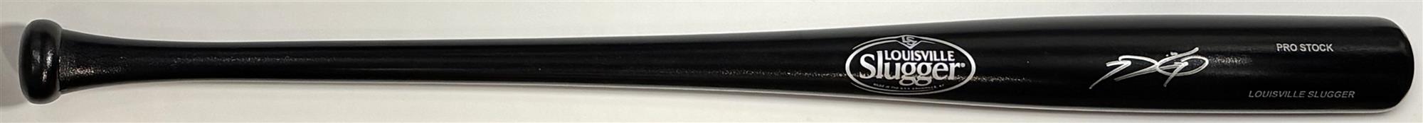 PRINCE FIELDER SIGNED LOUISVILLE SLUGGER BLACK BAT - BREWERS - JSA