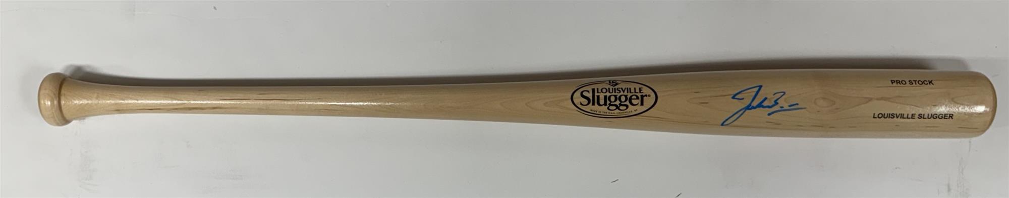 JACOB MISIOROWSKI SIGNED LOUISVILLE SLUGGER BLONDE BAT - PROVA