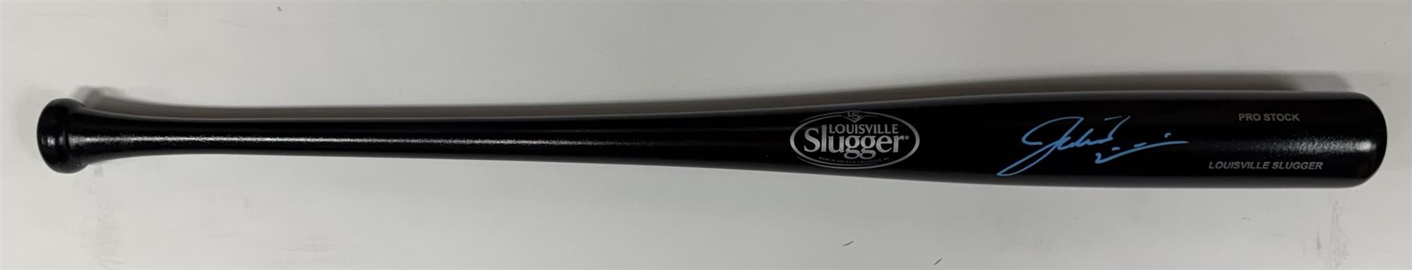 JACOB MISIOROWSKI SIGNED LOUISVILLE SLUGGER BLACK BAT - PROVA