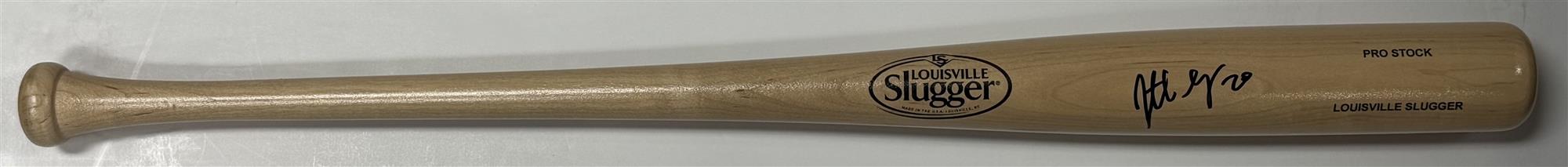 JONATHAN LUCROY SIGNED BLOND LOUISVILLE SLUGGER BAT - MILWAUKEE BREWERS - JSA