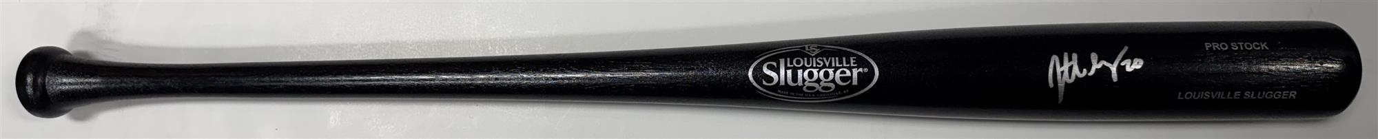 JONATHAN LUCROY SIGNED BLACK LOUISVILLE SLUGGER BAT - MILWAUKEE BREWERS - JSA