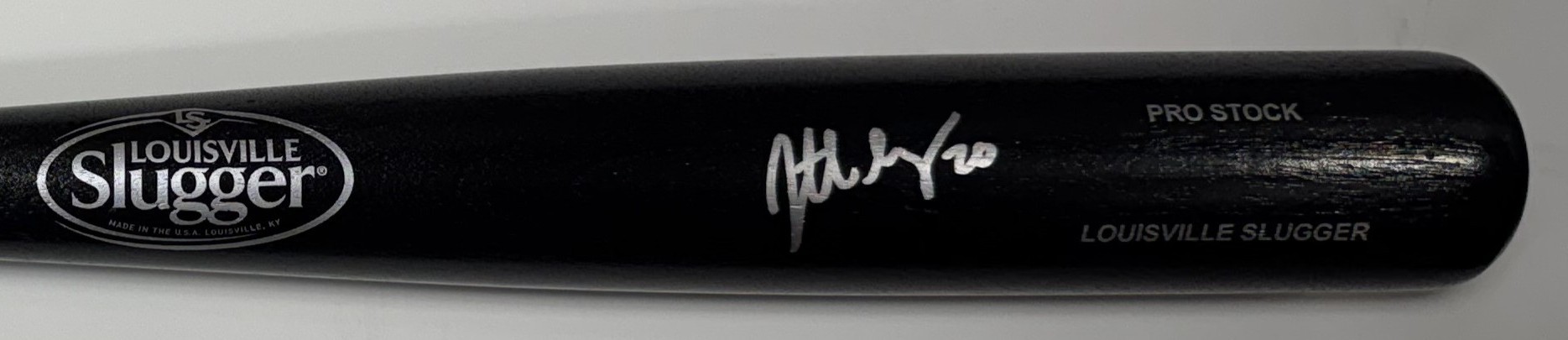 JONATHAN LUCROY SIGNED BLACK LOUISVILLE SLUGGER BAT - MILWAUKEE BREWERS - JSA