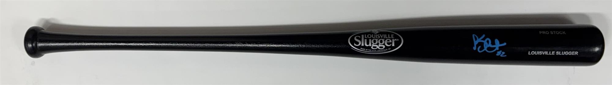 KYLE HARRISON SIGNED LOUISVILLE SLUGGER BLACK BAT - JSA