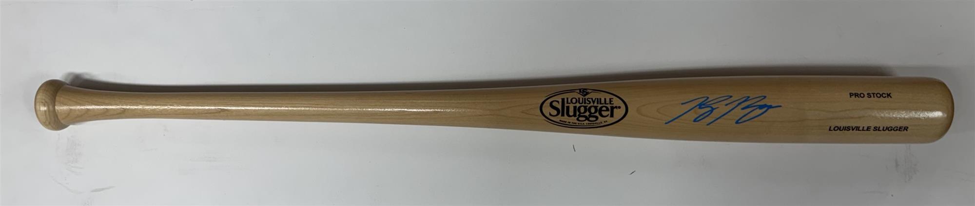 RYAN BRAUN SIGNED LOUISVILLE SLUGGER BLONDE BAT - BECKETT