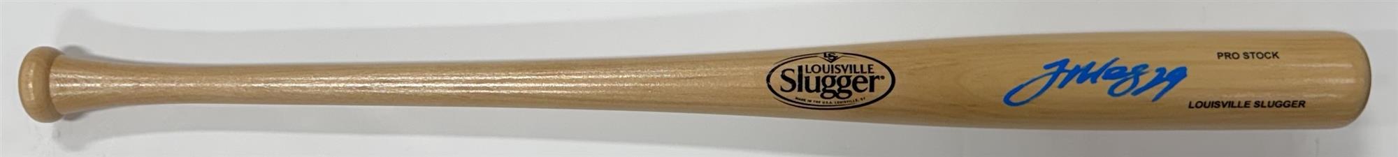 TREVOR MEGILL SIGNED LOUISVILLE SLUGGER BLONDE BAT - BECKETT