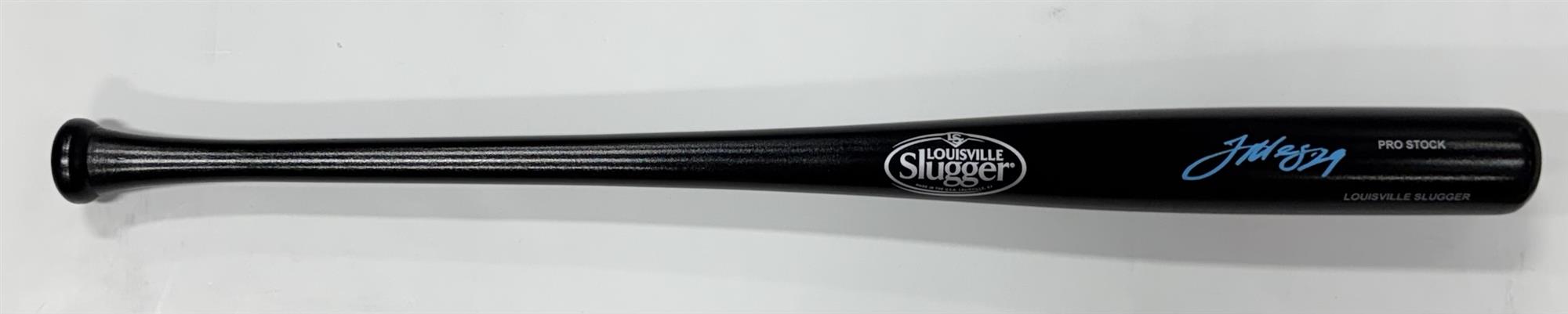TREVOR MEGILL SIGNED LOUISVILLE SLUGGER BLACK BAT - BECKETT