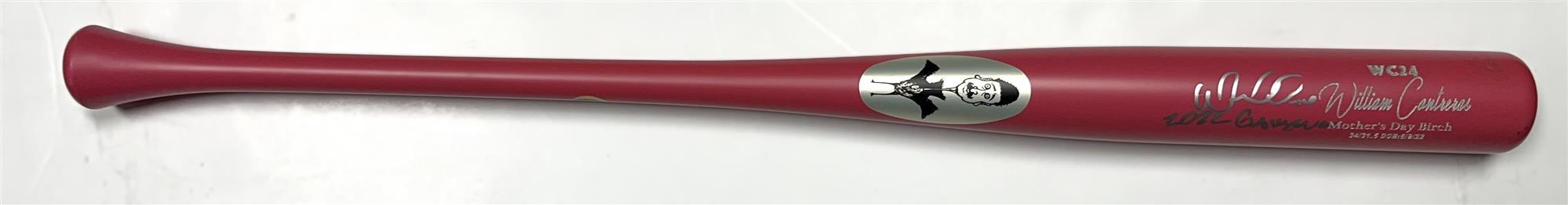 WILLIAM CONTRERAS SIGNED BRAVES 2022 GAME ISSUED MOTHERS DAY BAT #11 - JSA