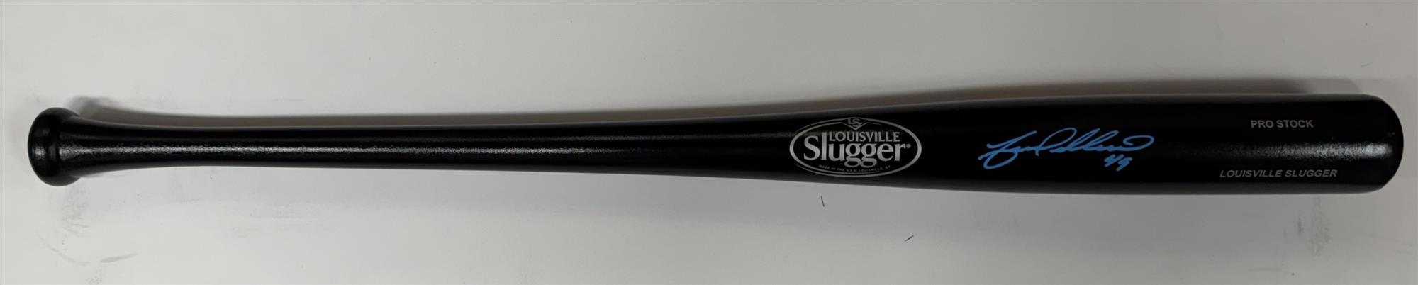 YOVANI GALLARDO SIGNED LOUISVILLE SLUGGER BLACK BAT - BECKETT
