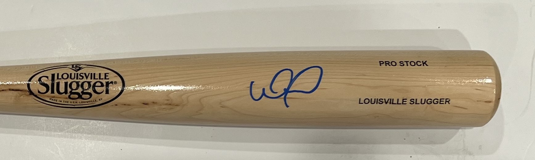 WILLIAM CONTRERAS SIGNED  LOUISVILLE SLUGGER BLONDE BAT - BREWERS - BECKETT