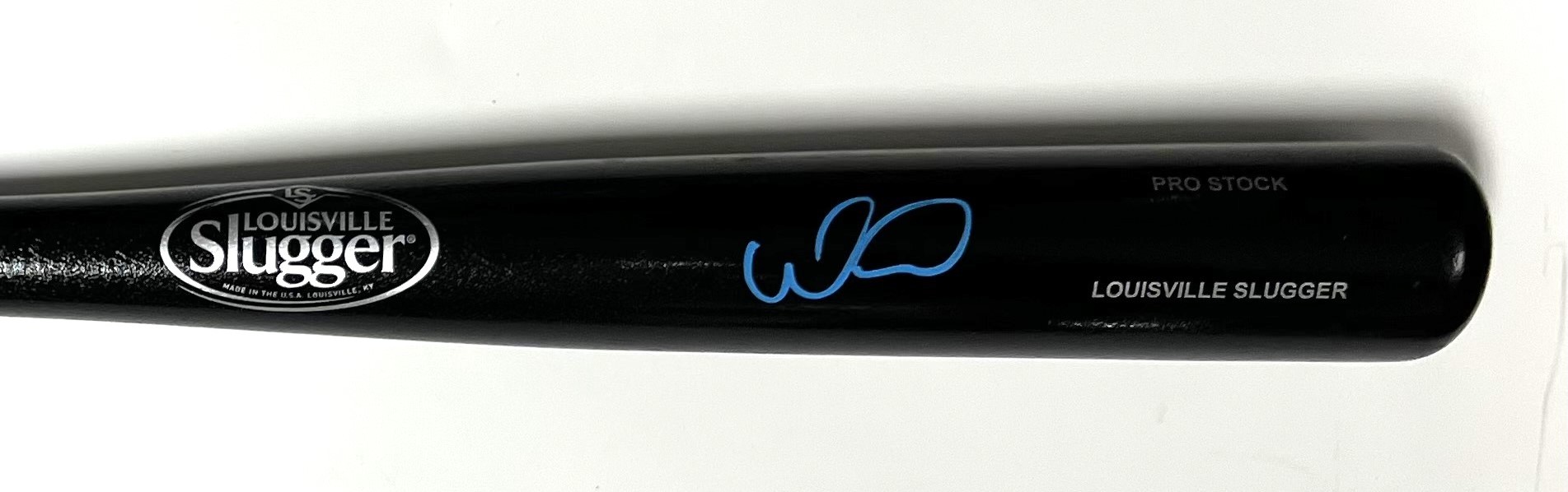 WILLIAM CONTRERAS SIGNED  LOUISVILLE SLUGGER BLACK BAT - BREWERS - BECKETT