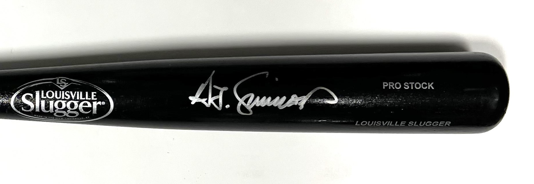 TED SIMMONS SIGNED LOUISVILLE SLUGGER BLACK REPLICA BAT - BECKETT