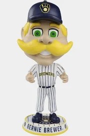 BERNIE THE BREWER BIG HEAD BOBBLEHEAD - MILWAUKEE BREWERS MLB