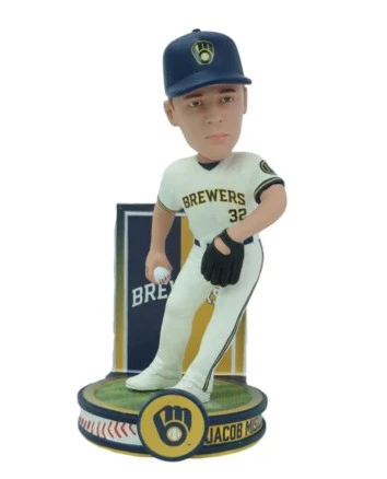 JACOB MISIOROWSKI BANNER BOBBLEHEAD - MILWAUKEE BREWERS MLB