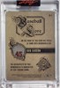 BOB GIBSON PATCH CARD - 2025 LEAF SEASONS IN THE SUN "BASEBALL SCORE"  /35