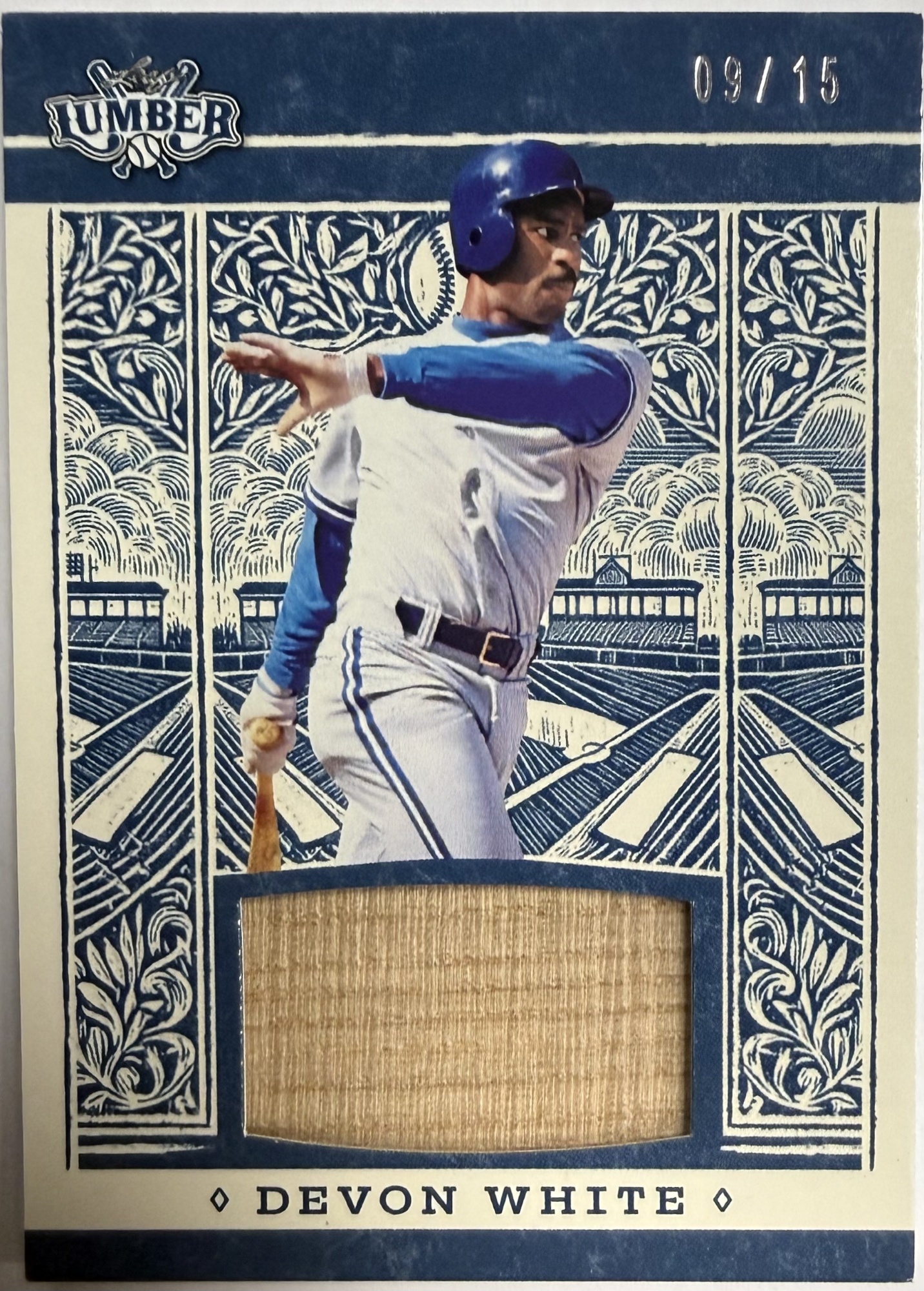 DEVON WHITE BAT CARD - 2025 LEAF LUMBER /15