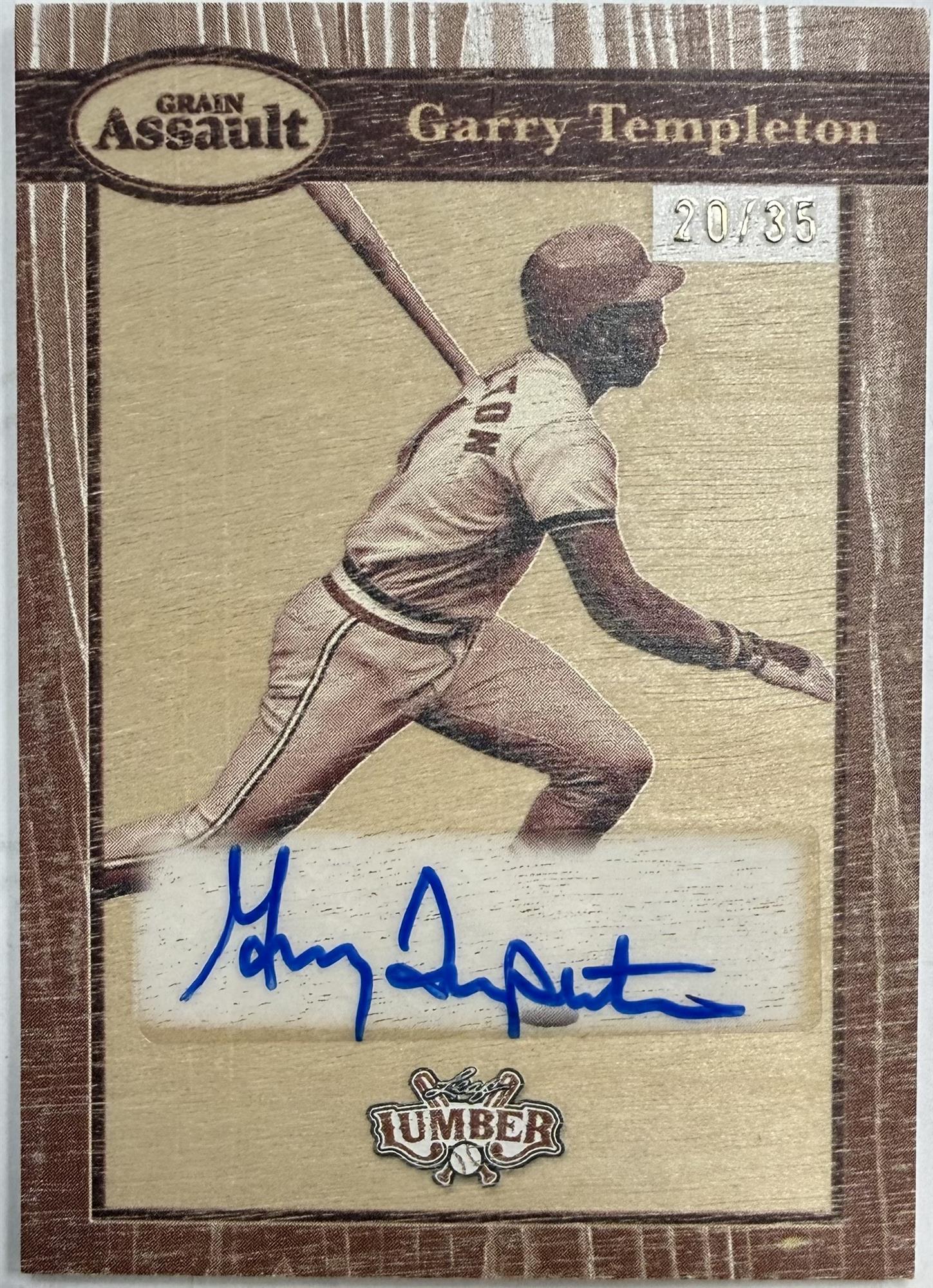 GARRY TEMPLETON AUTO CARD - 2025 LEAF BRONX LEGACY "GRAIN ASSAULT"  /35