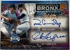 RON GUIDRY / ED FIGUEROA DUAL AUTO CARD - 2025 LEAF BRONX LEGACY "BRONX MARKS" #M2-13 /7
